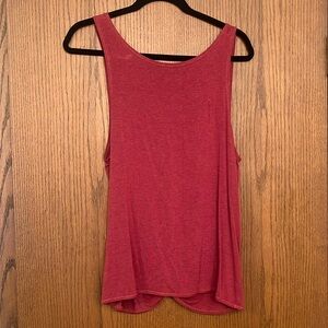 Zyia Maroon Twist Tank- EUC. Size L